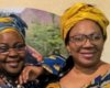 two women smiling